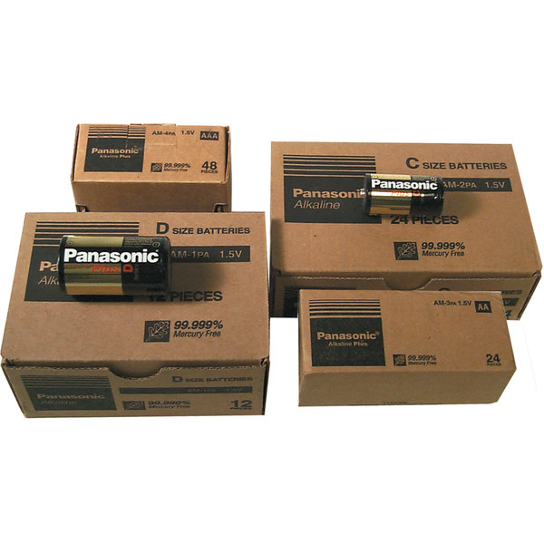 Universal Power Group Universal Power Group D5314 Panasonic Alkaline Batteries - C-Cell, Pack of 24 53314